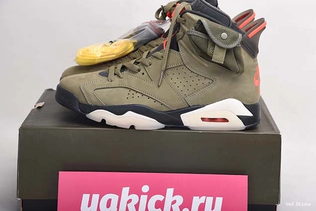 OLIVE HighQuality MEDIUM 6 AIR CN1084- TRAVIS JORDAN 681 SCOTT 4740 - 0821